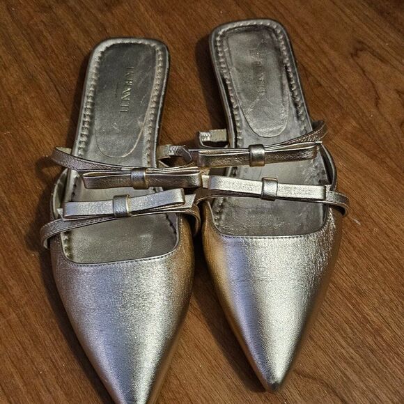 LK Bennett Ariella Flat Mule Rose Gold EU Size 38 (US 7.5) - Picture 6 of 10